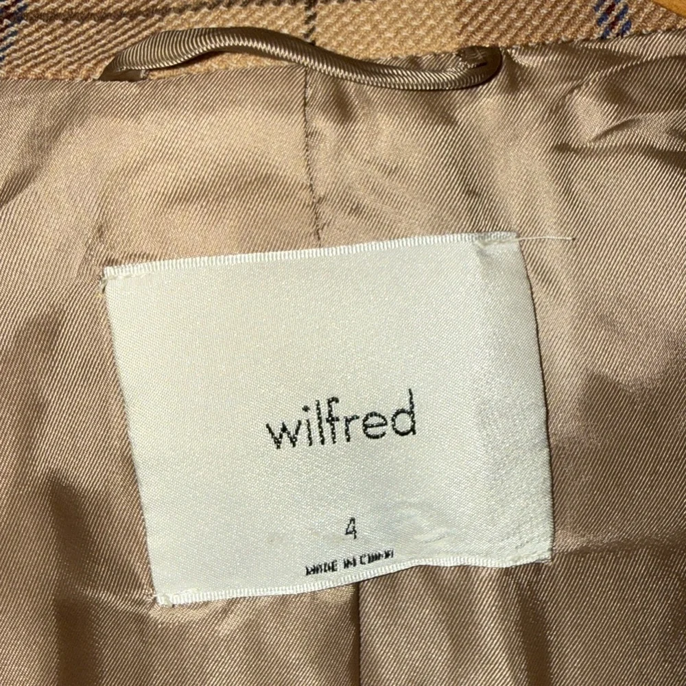 Aritzia Wilfred Margaux Blazer in Tan Plaid - 4 - Picture 3 of 7